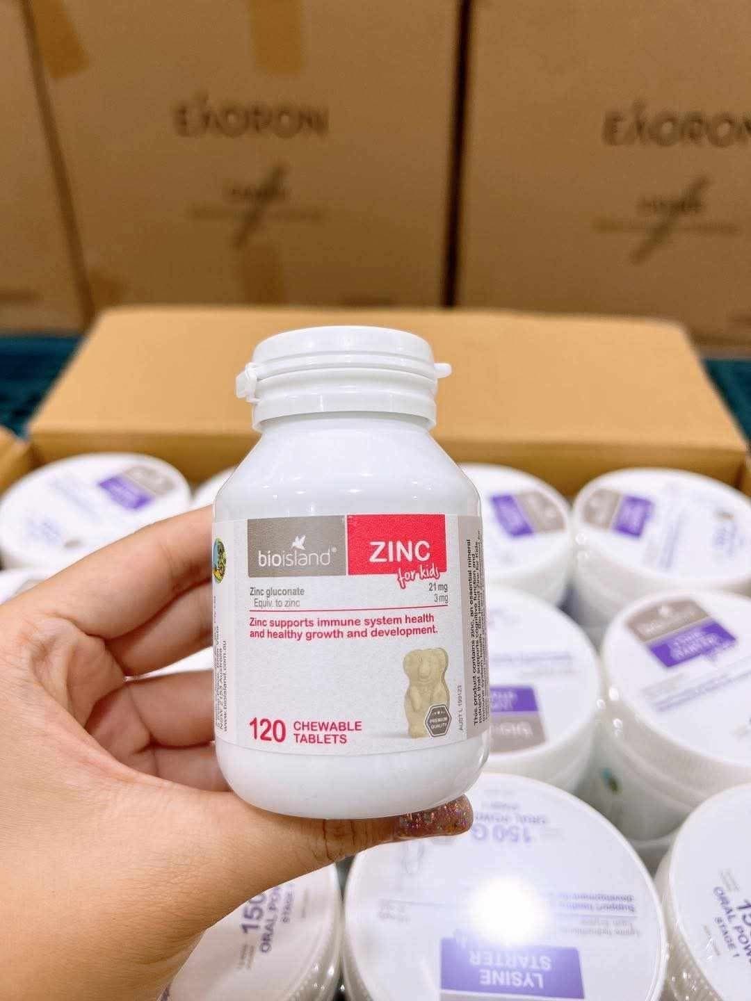 Bioisland  Zinc 120 Chewable Tablets